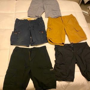 5 pairs men’s cargo shorts
